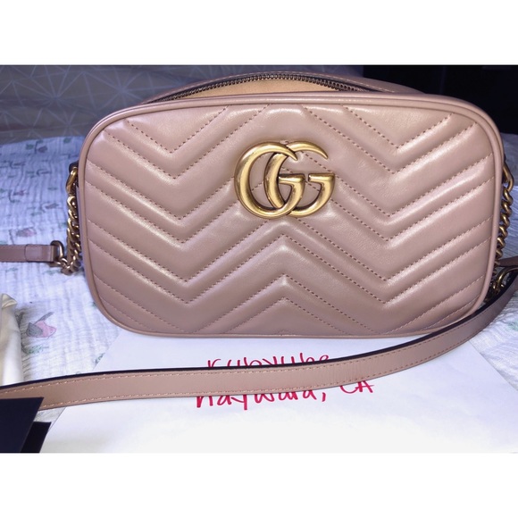 SOLD‼️Gucci Marmont Small Dusty Pink Purse - Picture 2 of 8